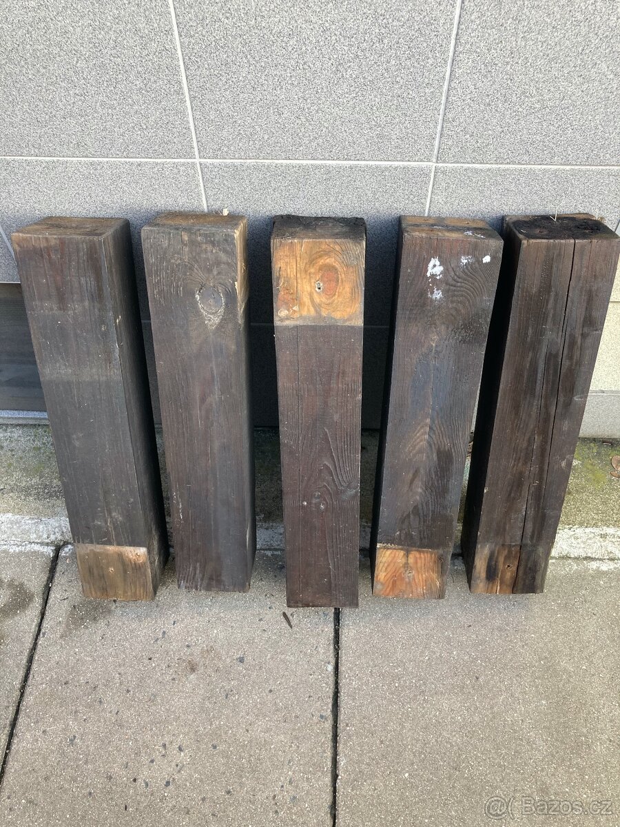 Prodám dř.hranoly (použité) 12 x 12 cm, dobrý stav - 3