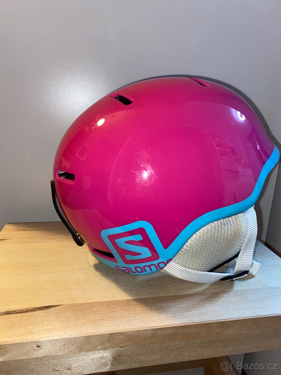 Salomon lyžařská helma + brýle - 3