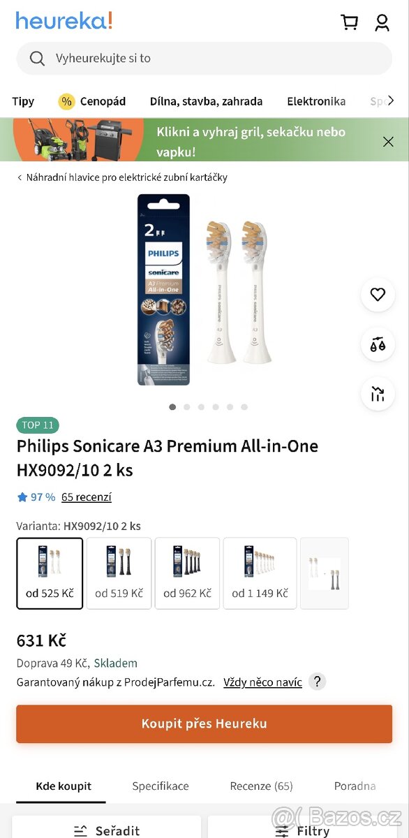 Kartáčkové hlavice - SUPER CENA (Philips Sonicare) - 3