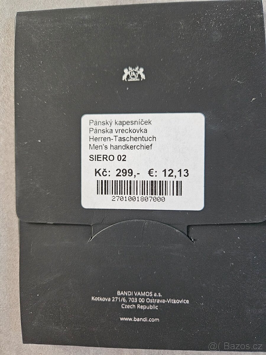 Svatební kravata a kapesníček Bandi - 3