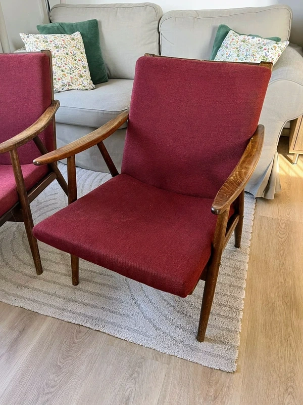 Dvě vintage křesla, originál TON - 3