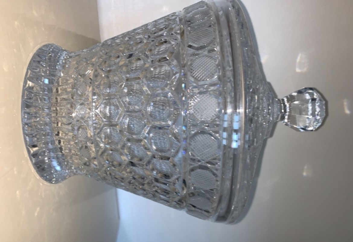 Skleněná broušená mísa - 3