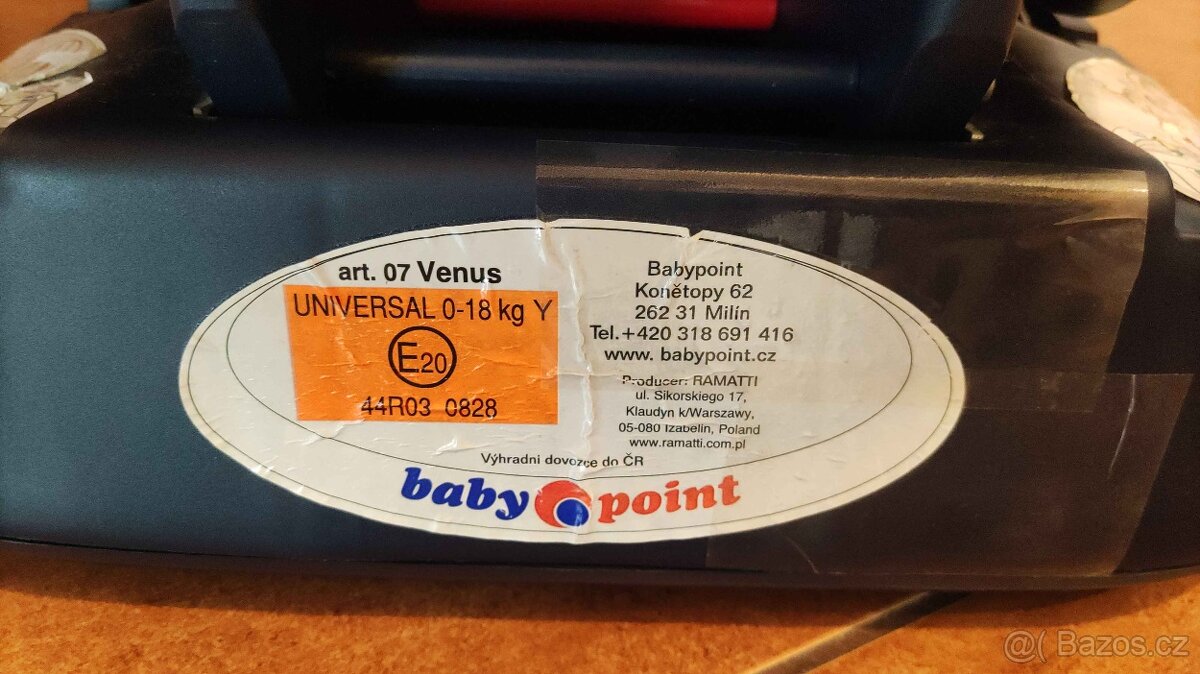 Autosedačka Ramatti Venus 0-18kg - 3