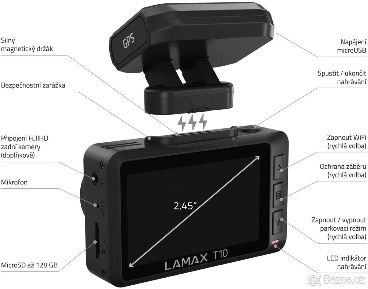 Аutokamera LAMAX T10 4K GPS - 3
