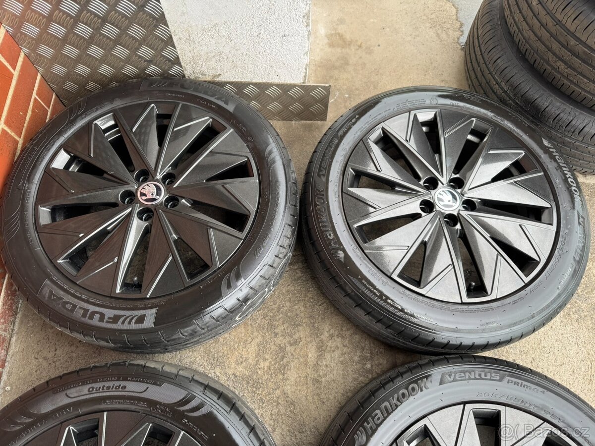 Alu 17" 5x100,škoda Propus letní 90% KamiQ , TOP - 3