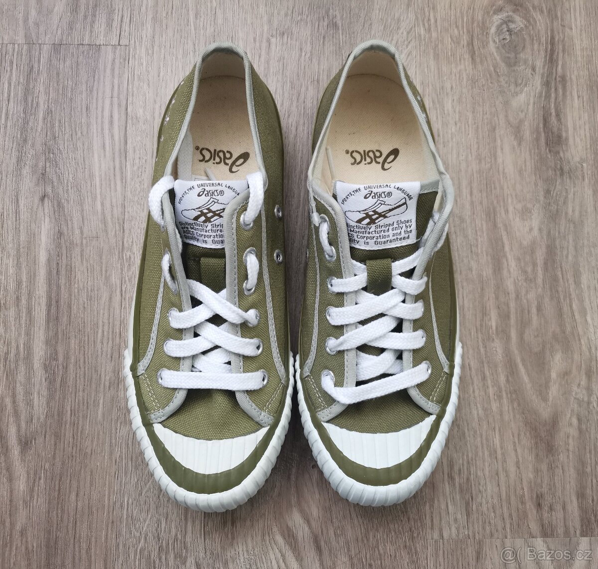 Khaki plátěné tenisky Asics vel. 36 - 3