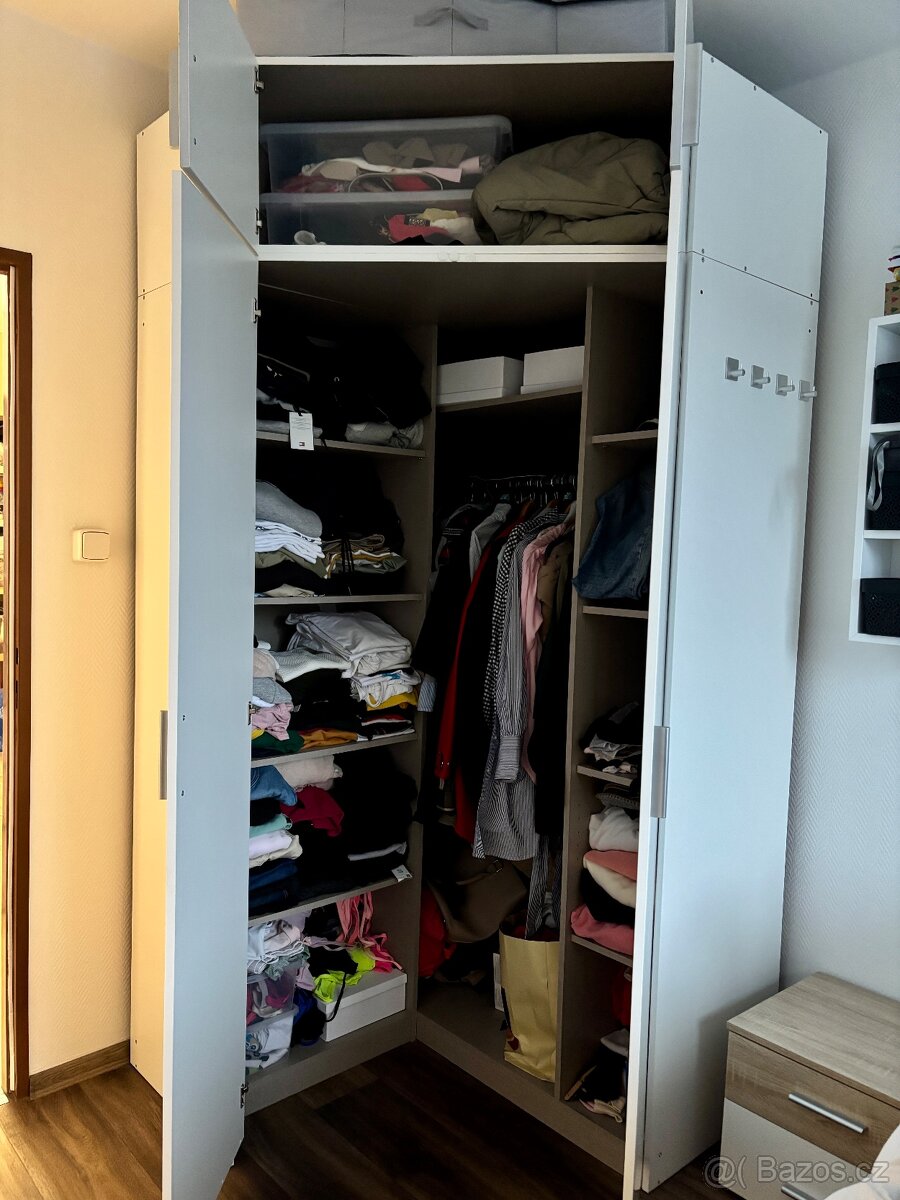 Rohová skříň s nástavcem - 3