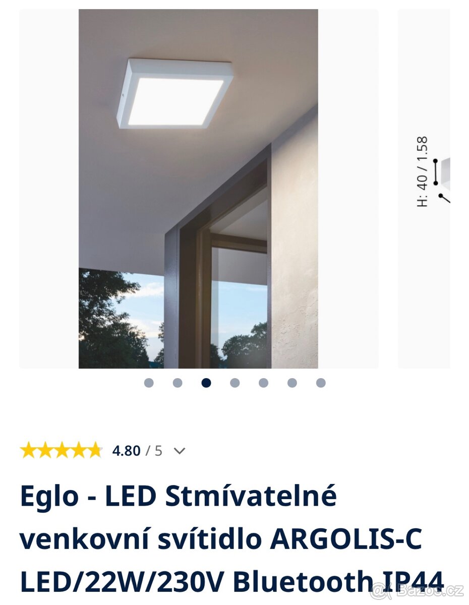 Eglo - LED Stmívatelné venkovní svítidlo - 3