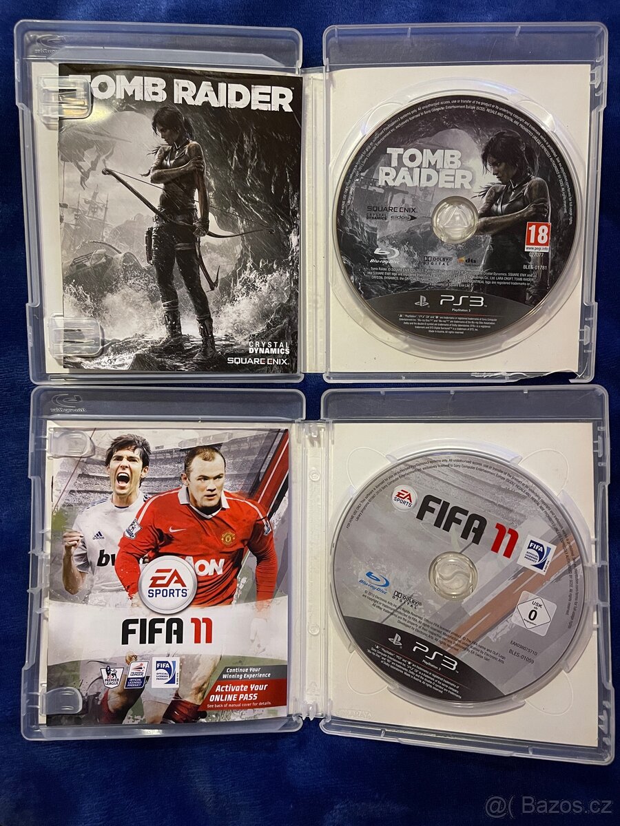 2ks Playstation 3 hry Tomb Raider a FIFA 11 PS3 - 3