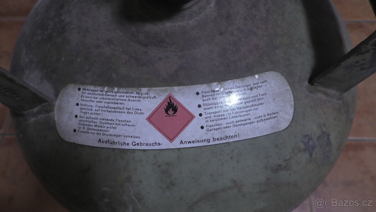Propanbutanová lahev německá 10 Kg - 3