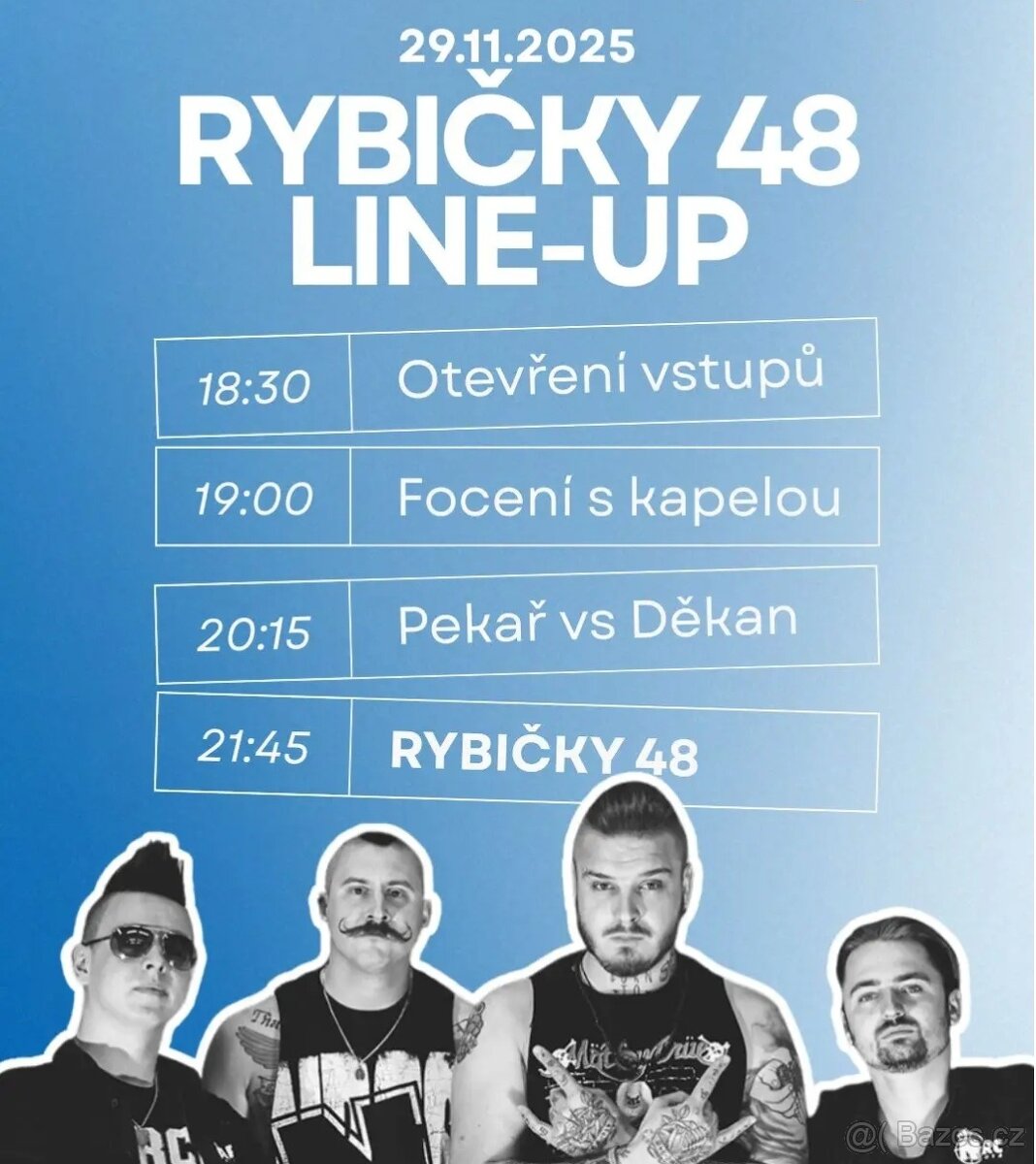 RYBIČKY 48 Praha Forum Karlín - prodám 3 lístky. - 3
