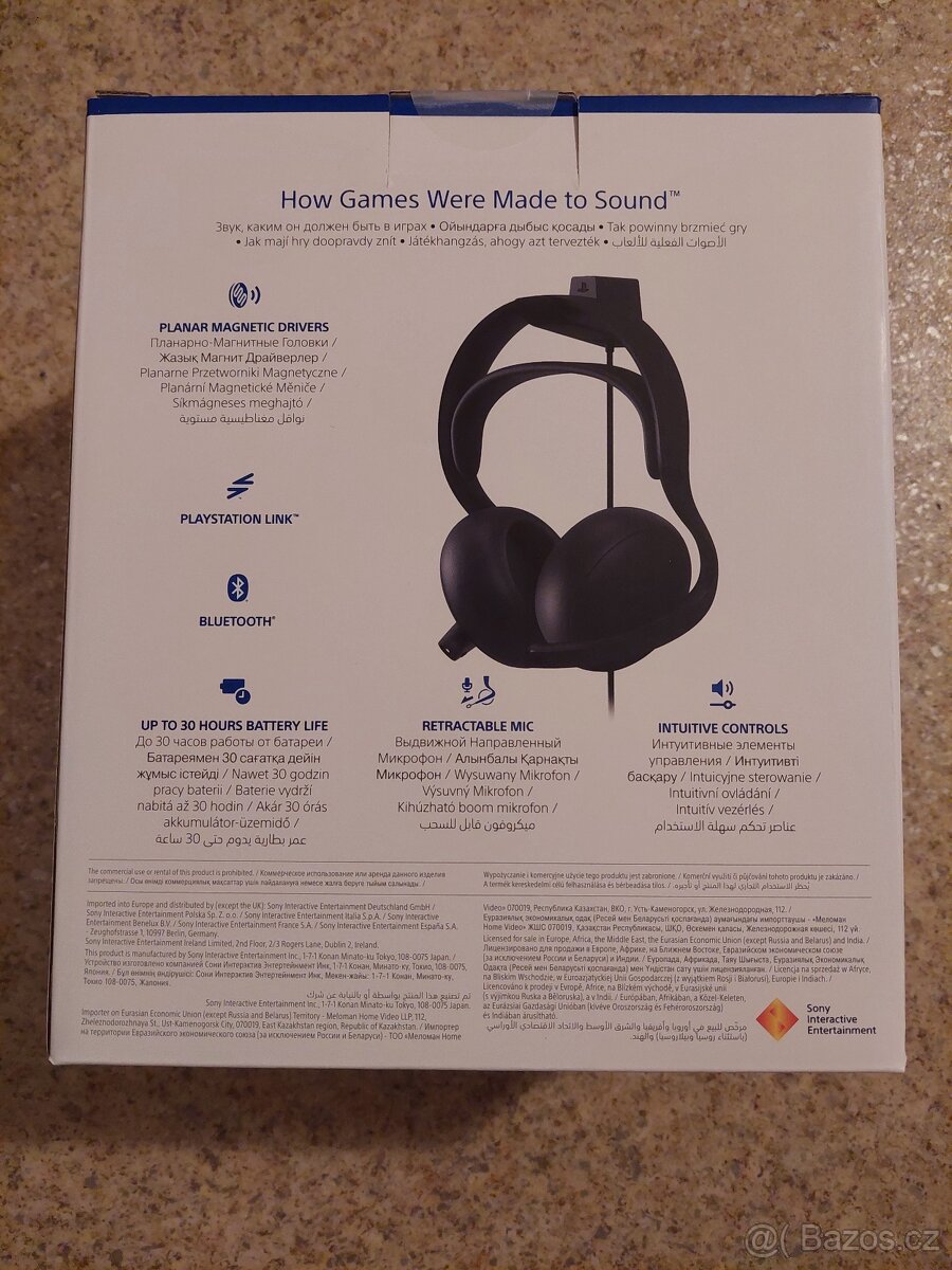 Nový Sony Pulse Elite PS5 Headset Midnight Black - 3