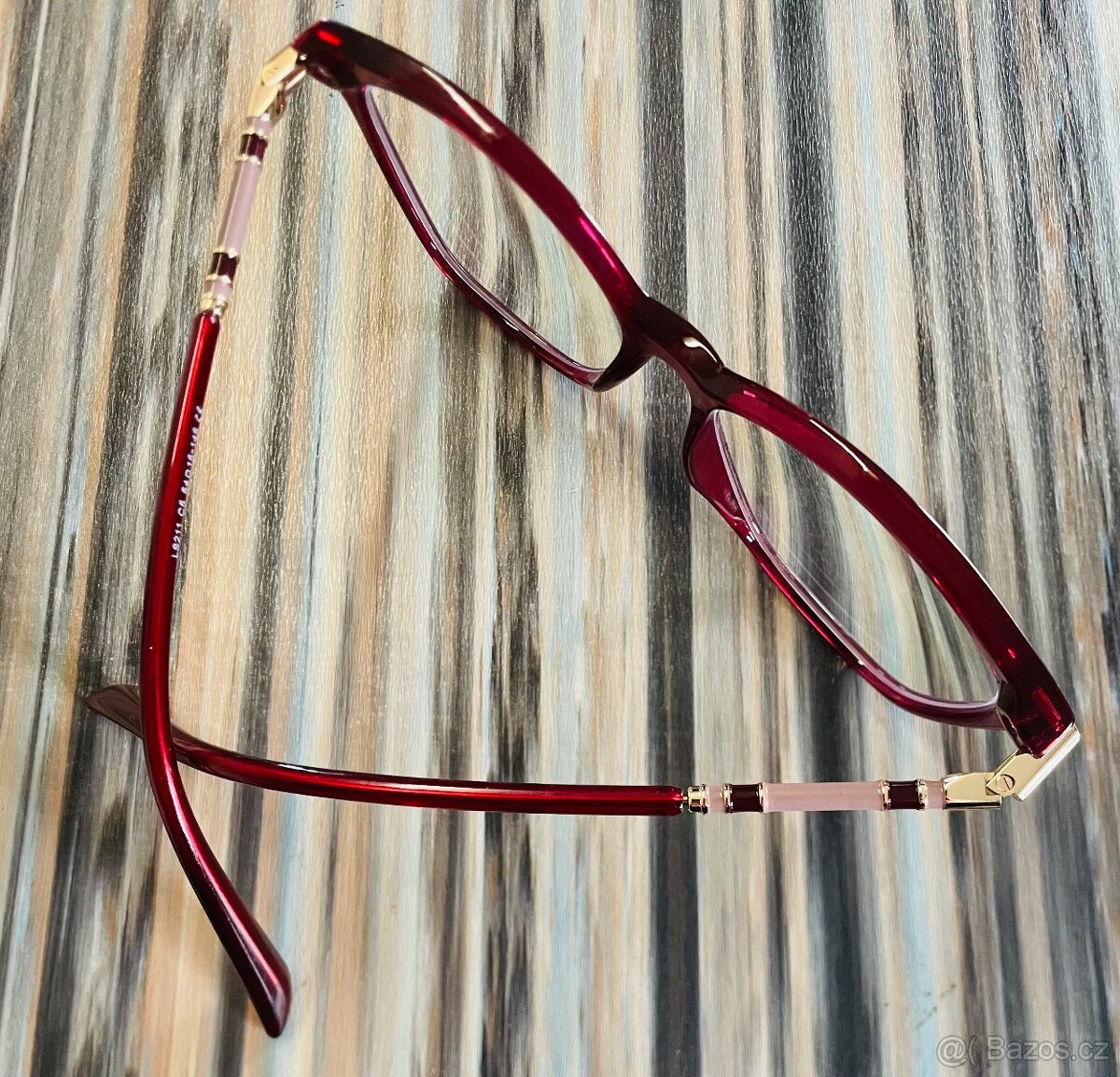 Červené dioptrické brýle na dálku -1,50 - 3