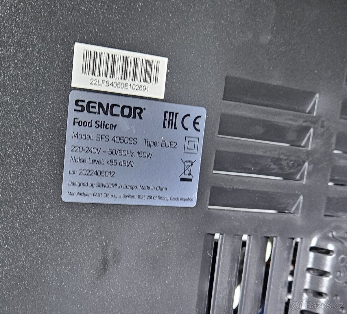 Kráječ - elektrický nůž Sencor SFS4050SS - 3