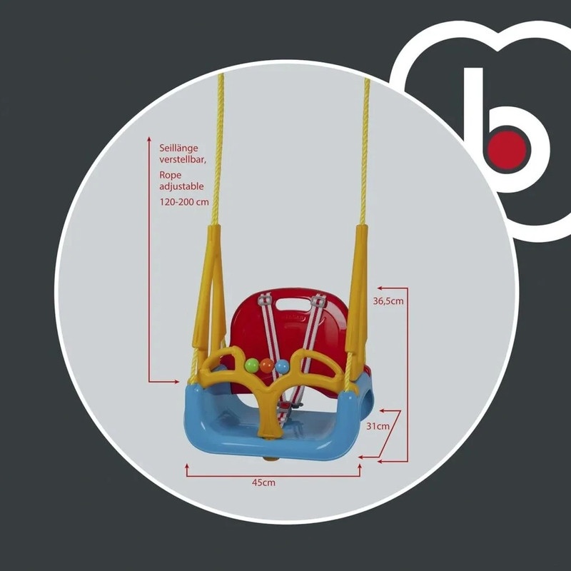 Dětská houpačka - modro-červená - 3