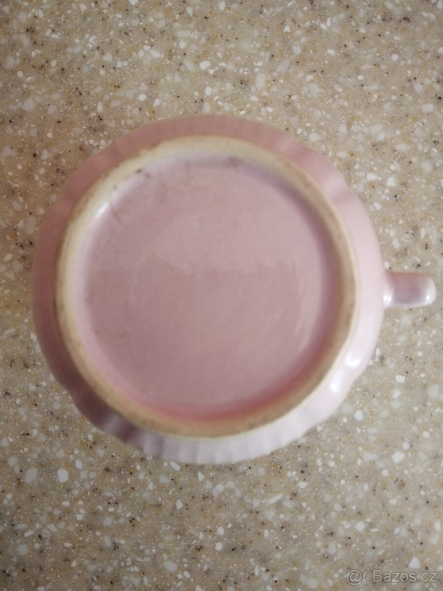 HRNEK - růžový porcelán, bez vady. - 3