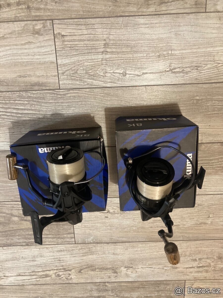 2x kaprový naviják Okuma 8K – osvědčená klasika - 3