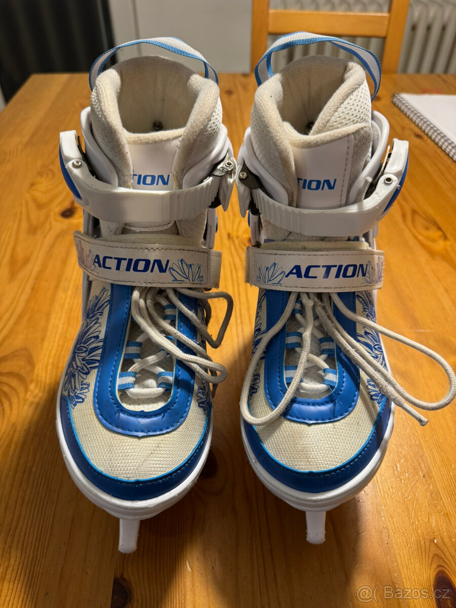 Prodám dětské zimní brusle vel. 33 - 36 - 3