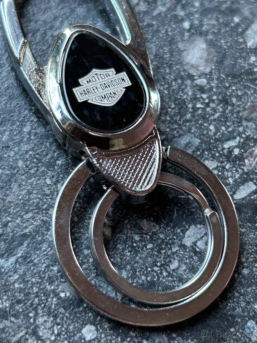 Klíčenka Harley Davidson chromovaný kov - 3