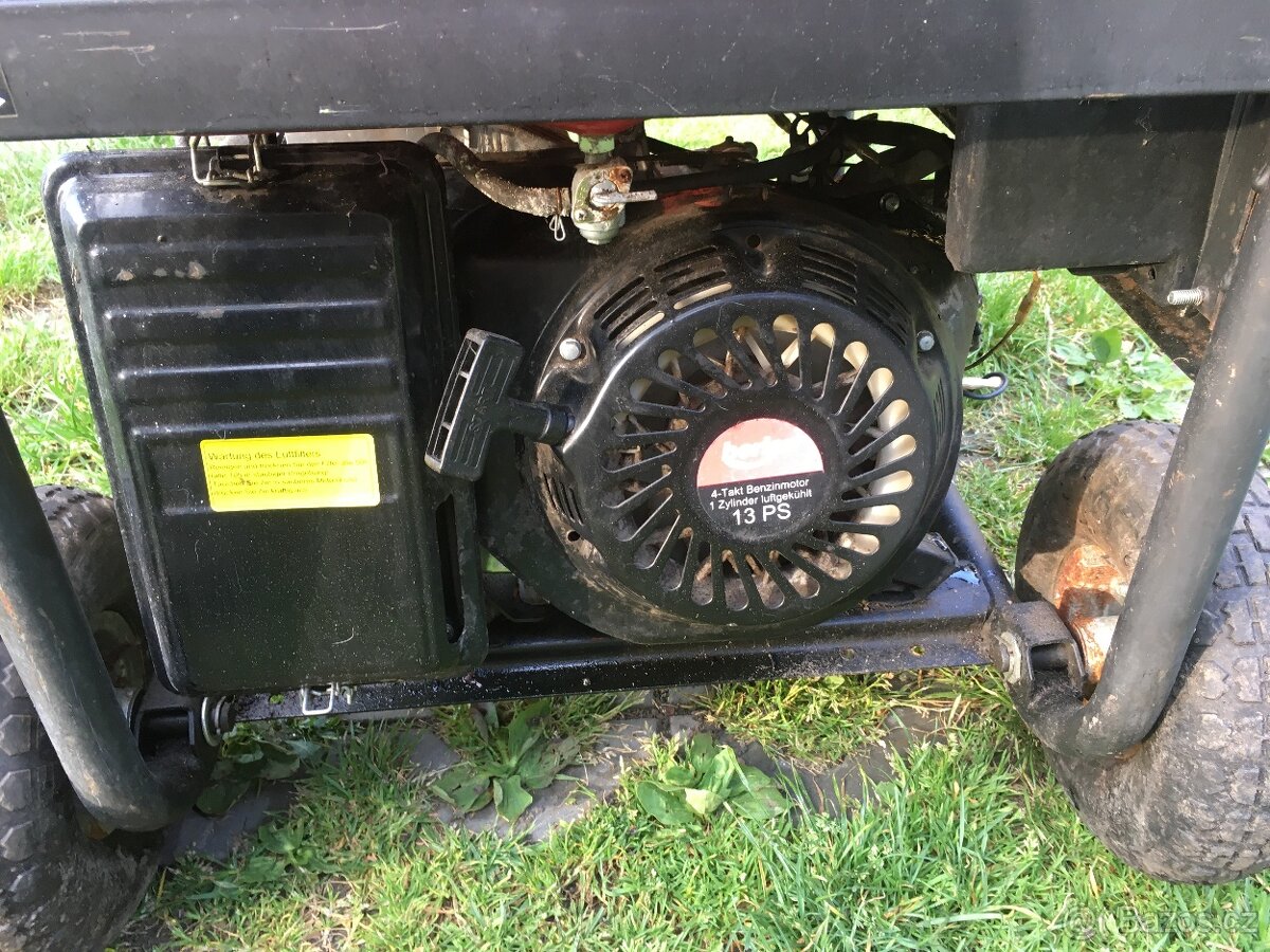 Benz. elektrocentrála generátor BERLAN 5,5kW, motor 13HP - 3