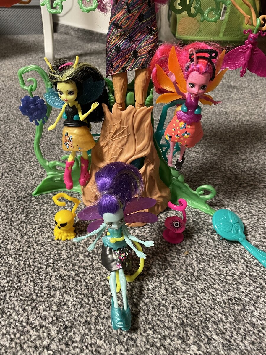 Mattel Monster High Straškouzelná Treesa + malé víly - 3