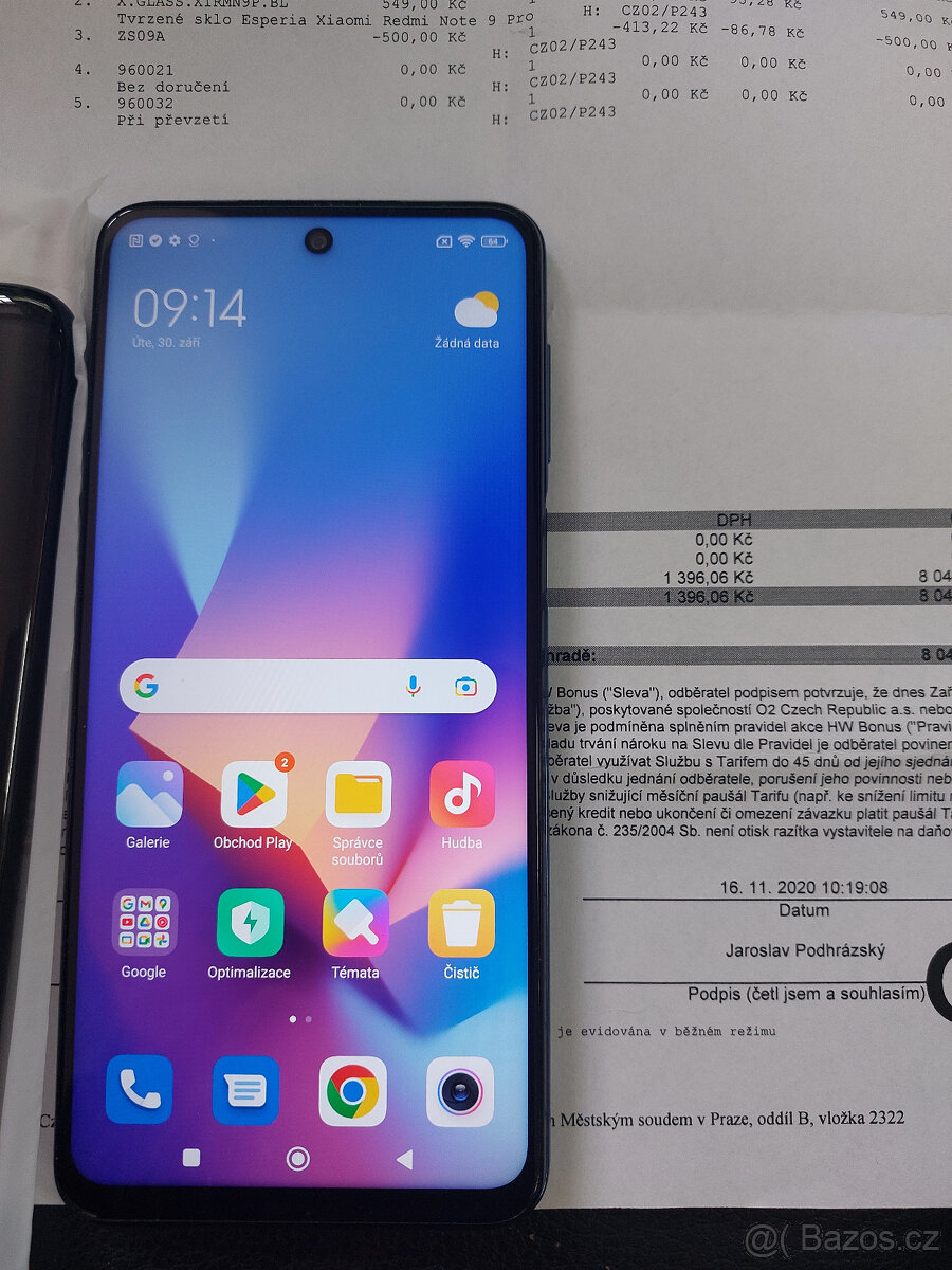 Redmi Note 9 Pro 6/128 GB,krabička,DOKLAD,TOP STAV - 3