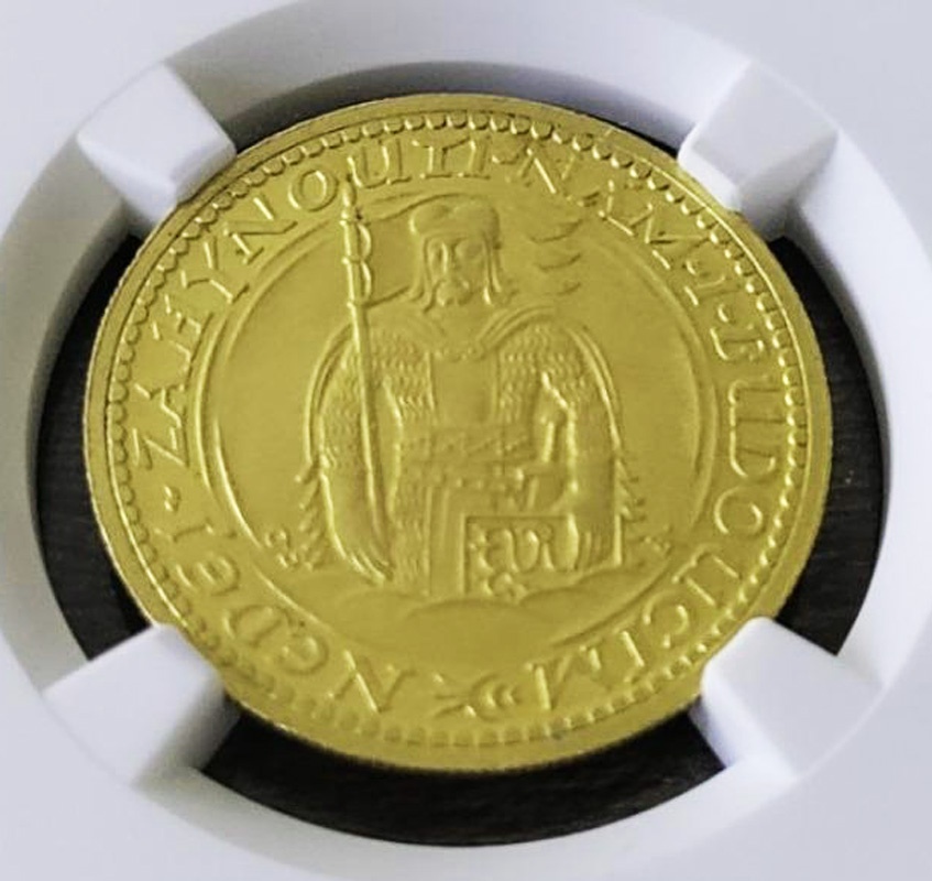 Svatováclavský 2 Dukát 1932, certifikace NGC MS 62 - 3