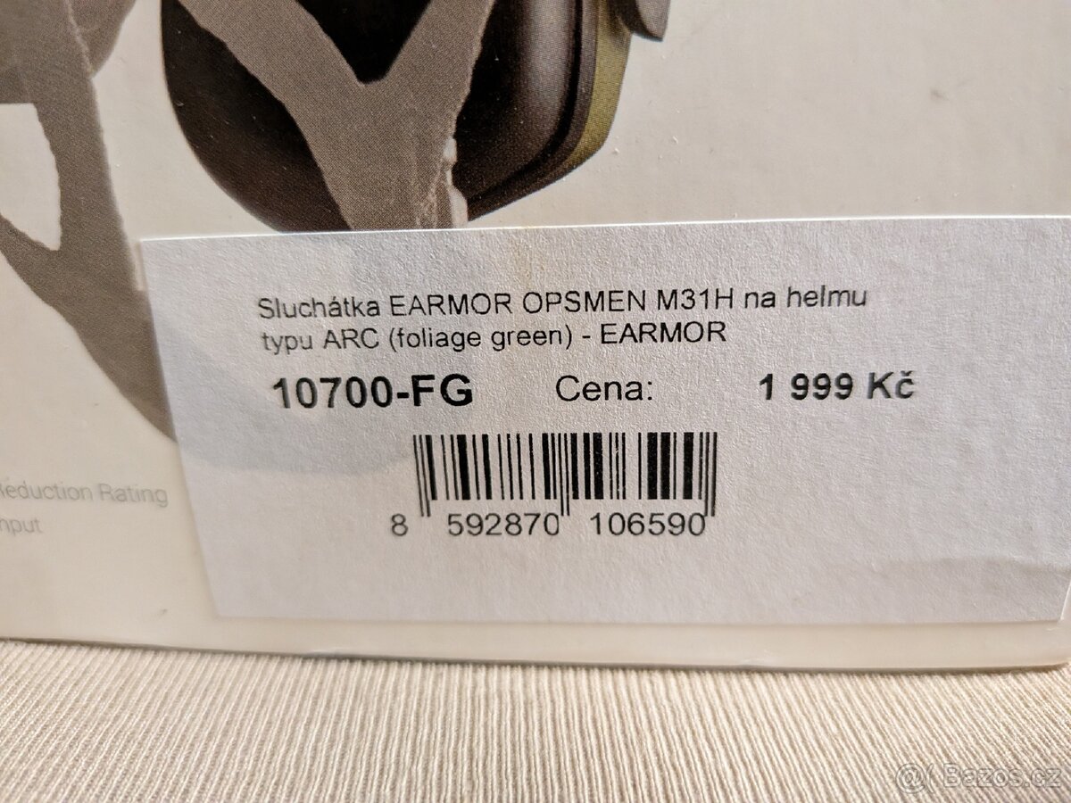 Sluchátka EARMOR M31H na helmu - 3