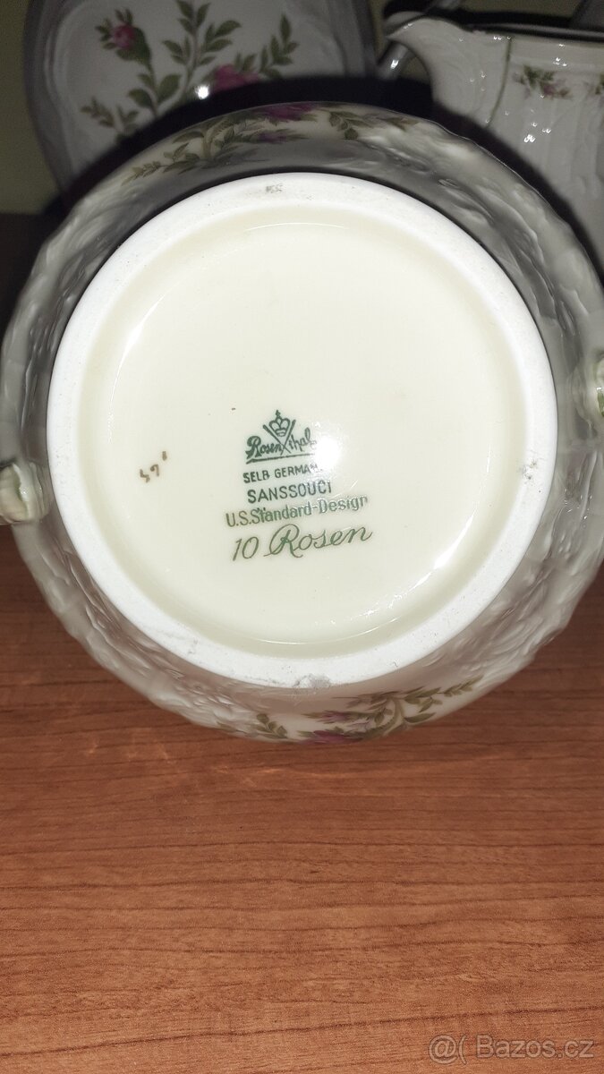 Rosenthal; 2x konvice, cukřenku s mléčenkou - 3
