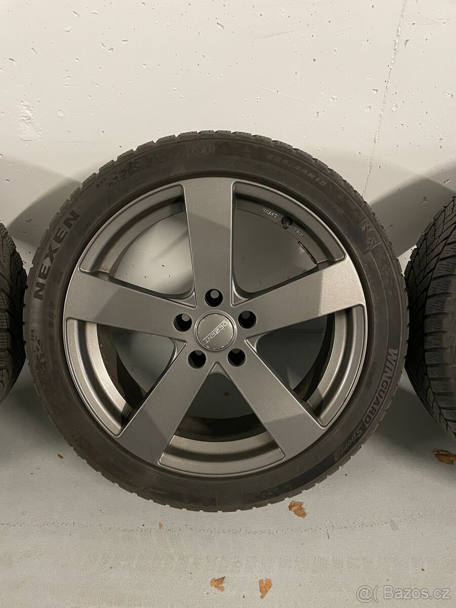 Litá kola Dezent graphite 225/45 R18 na zimních pneu - 3