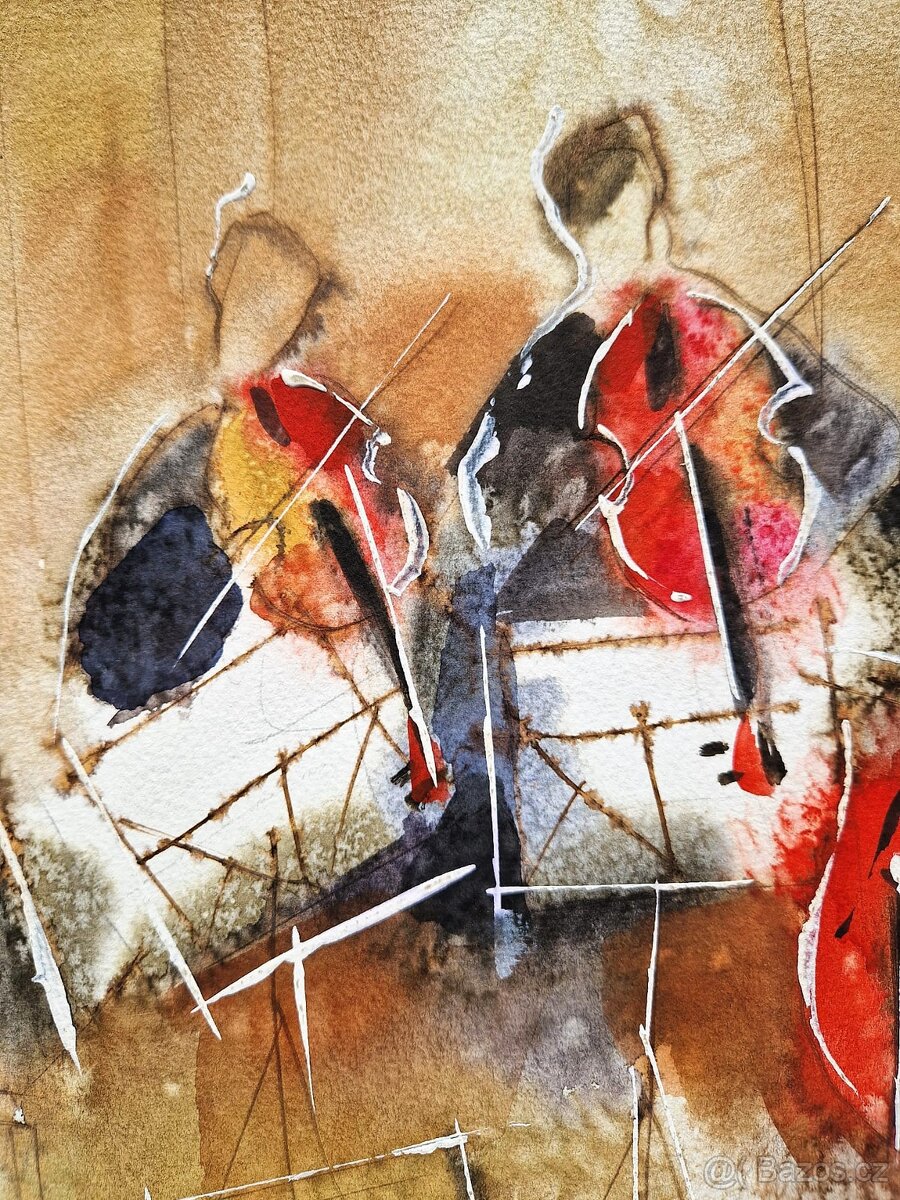 Michael Rosenwein - Akvarel, podpísané, Figuratívny expresio - 3