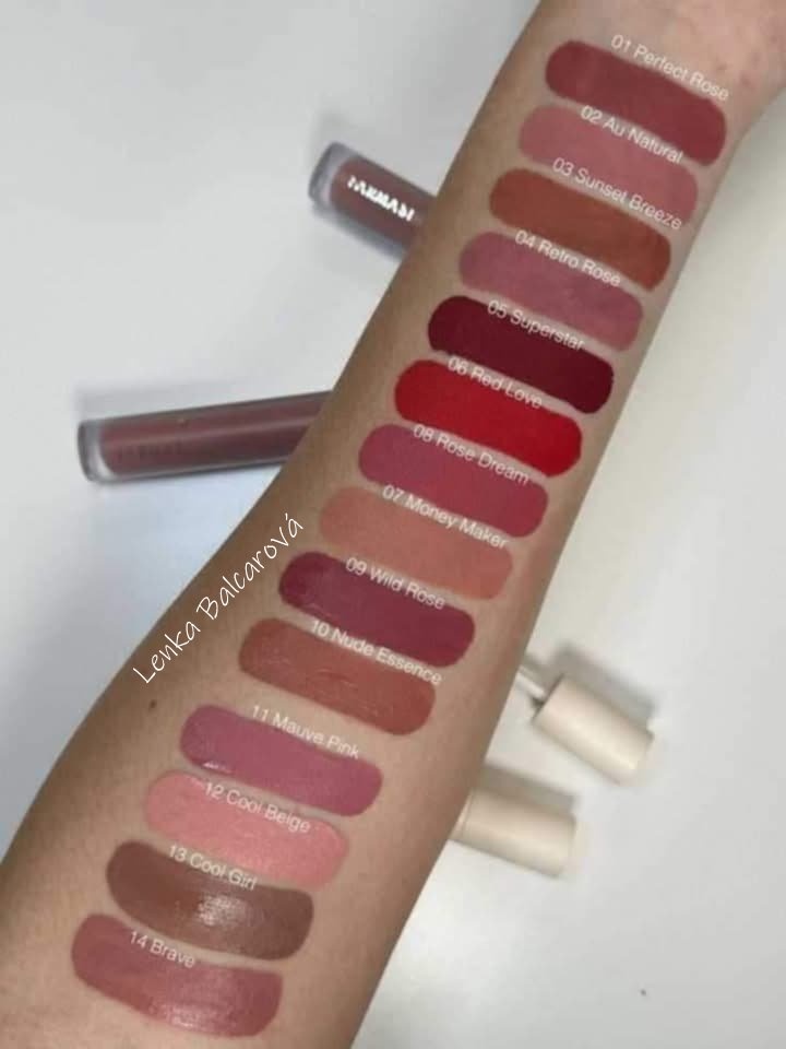 Tekutá matná rtěnka Farmasi 06 Red Love - 3