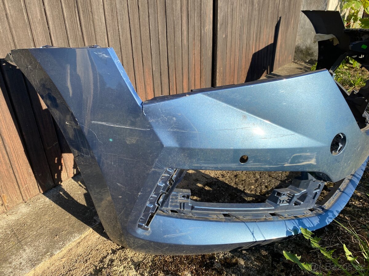 Přední nárazník Škoda Scala modrý TITAN - 3