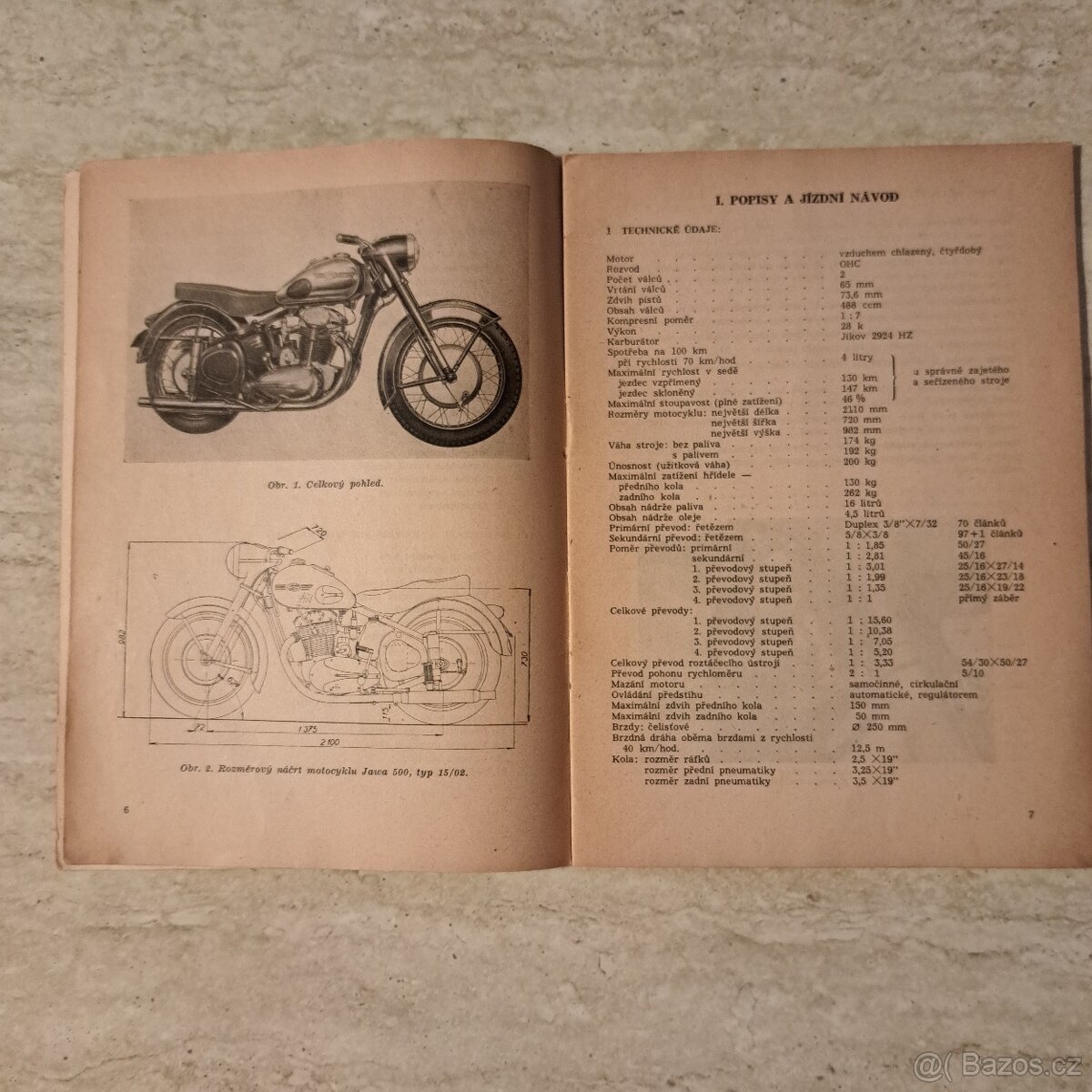 Jawa 500 OHC, originál príručka - 3