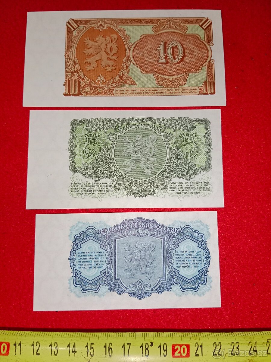Československé bankovky 6 ks - 3