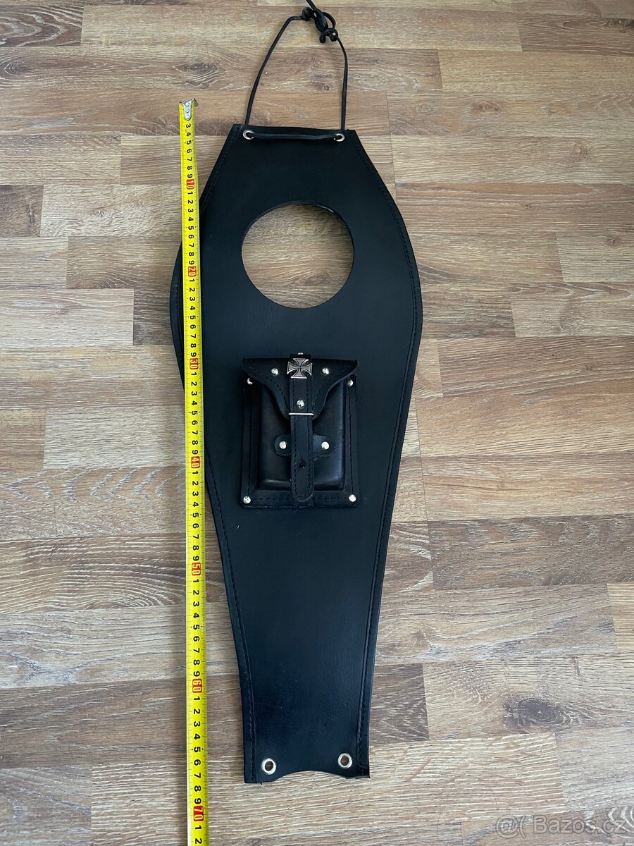 Kožený pás na nádrž k kapsičkou - 3