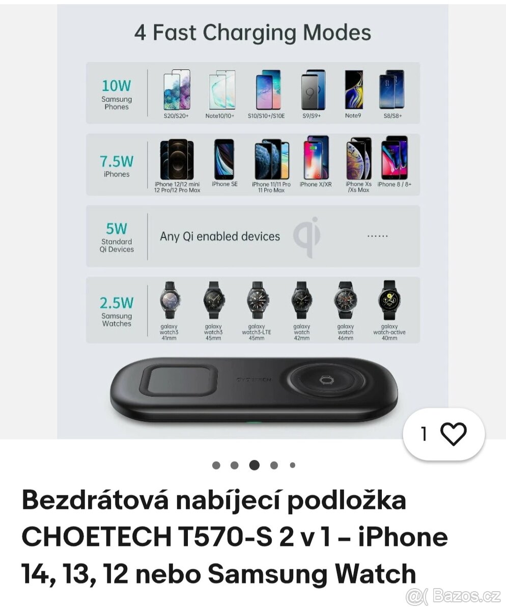 Bezdrátová nabíječka 2 v 1 - 3