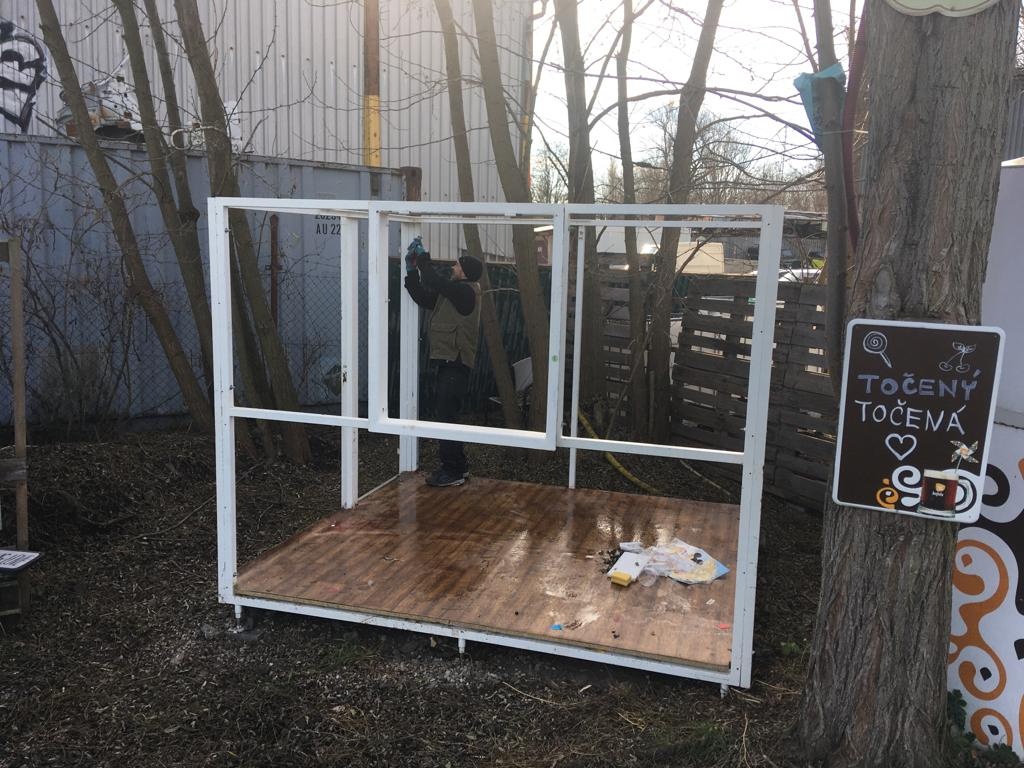 Montovaný stánek na gastro. 3x3m - 3