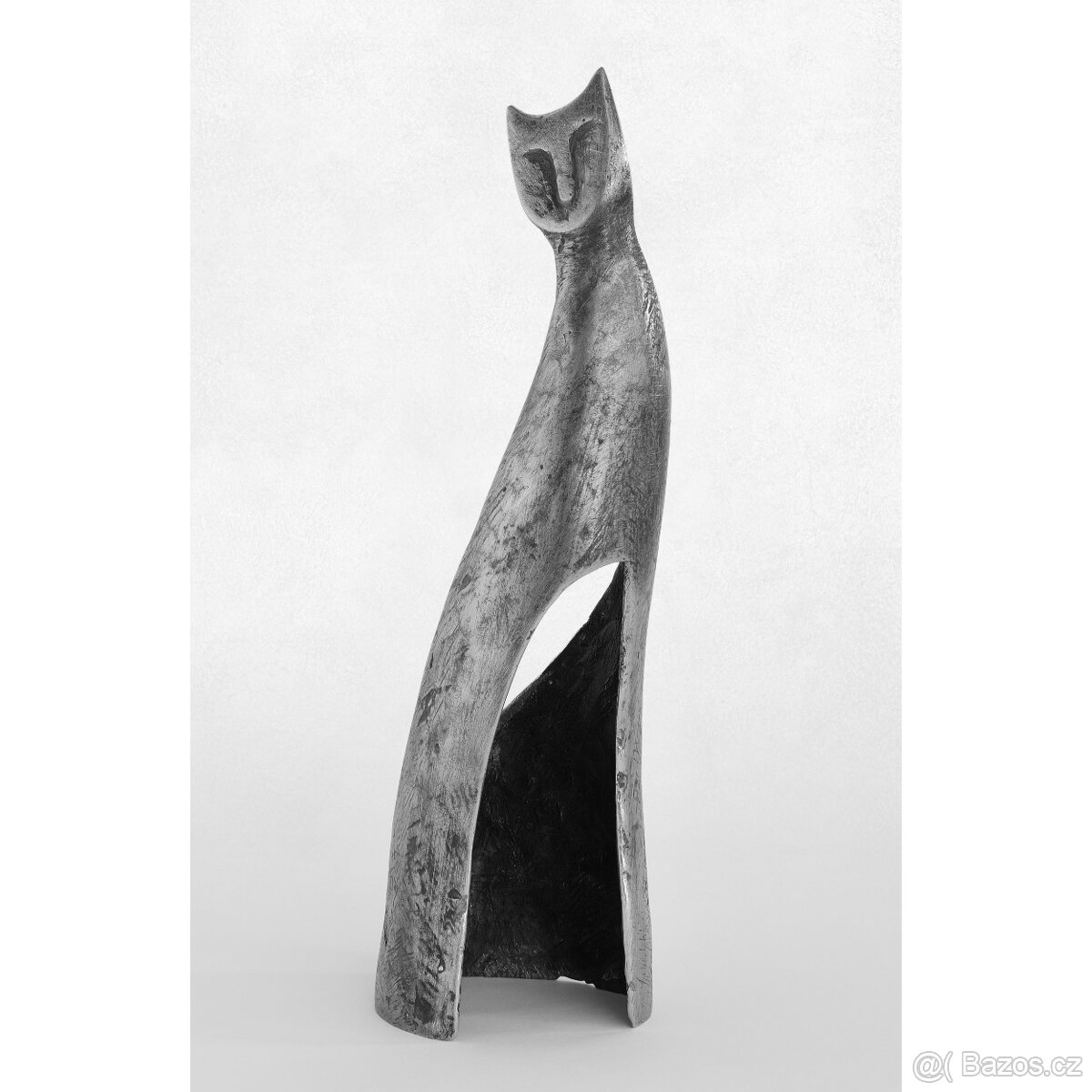 Socha kočka kov dekorace sochy socha kočky cín umění - 3