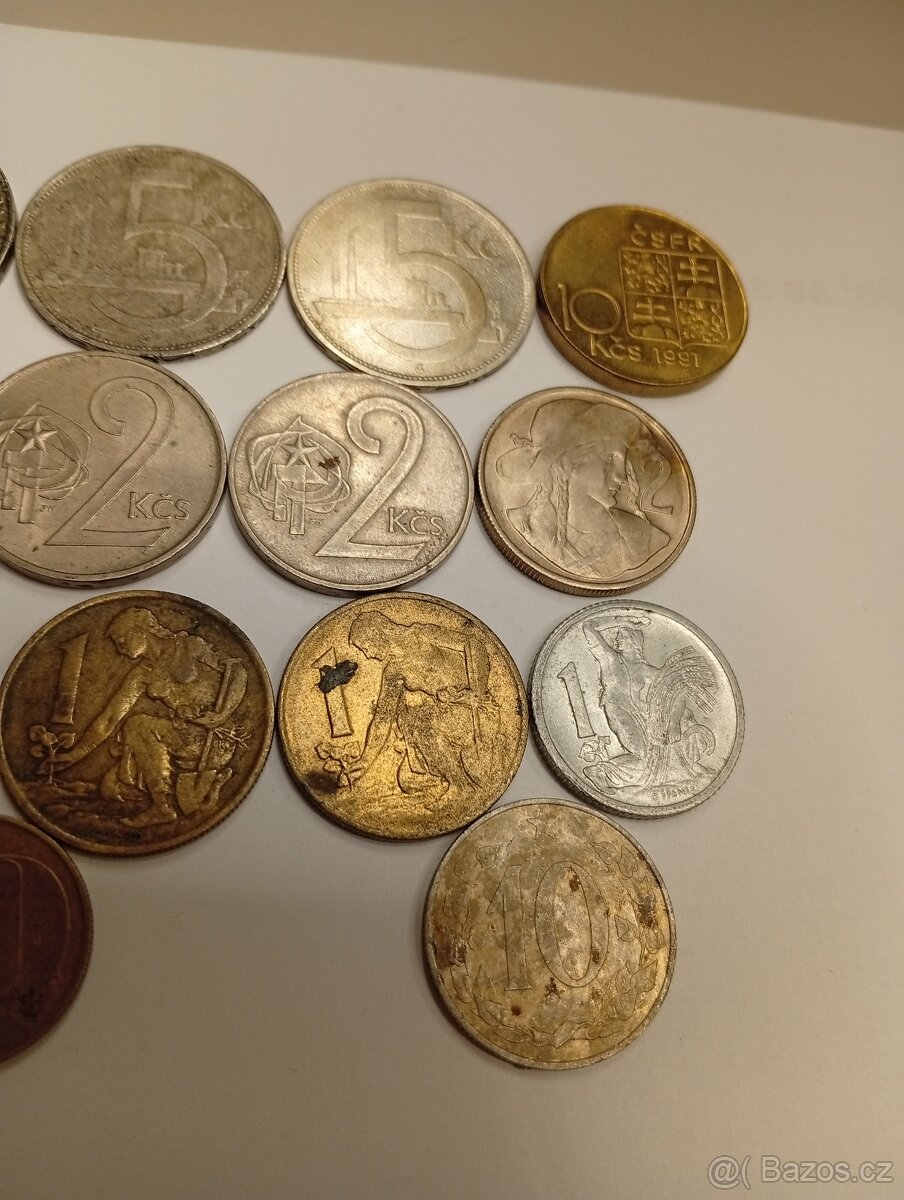 KONVOLUT MINCÍ ČESKO SLOVENSKO A STŘÍBRNÉ MINCE - 3