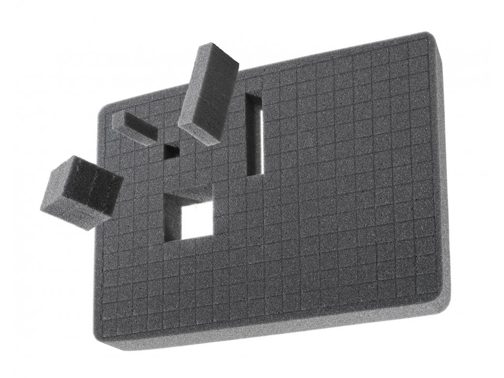 Nárazu, vodě, prachu odolný kufr MAX430 - oranžový s pěnou - 3