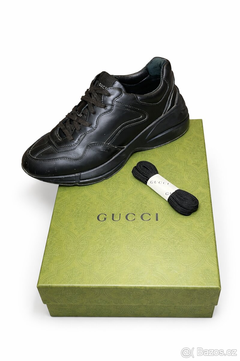 Gucci černé kožené boty – originál - 3