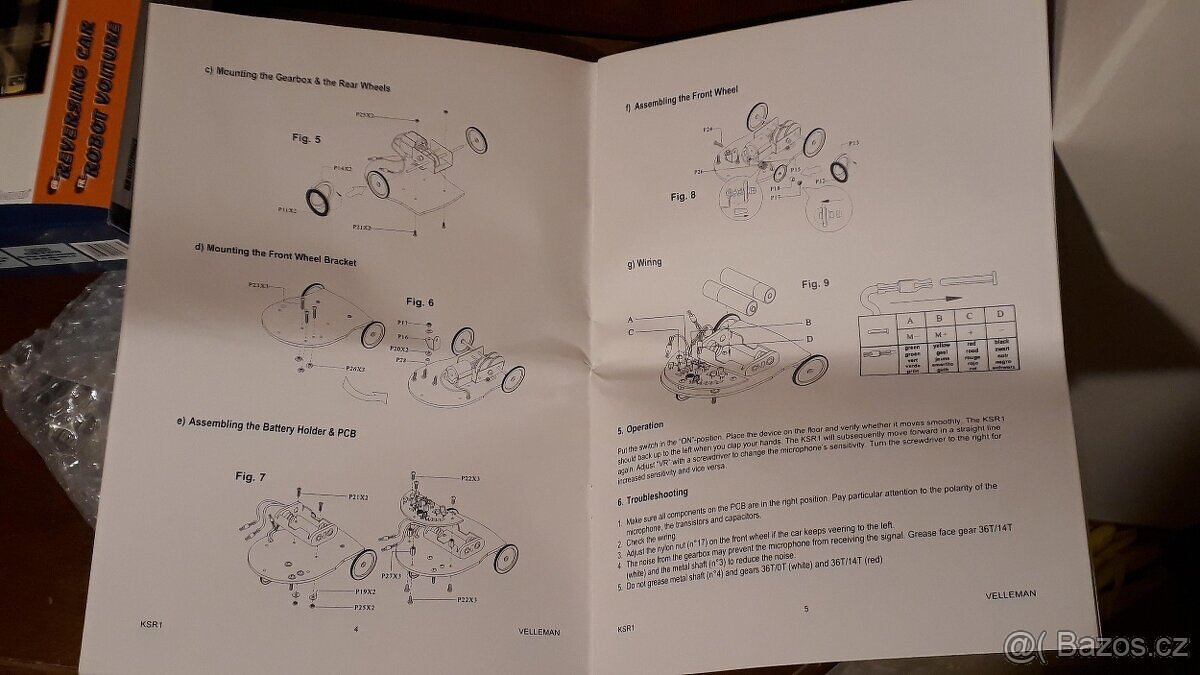 STAVEBNICE ROBOTICKÉHO AUTÍČKA VELLEMAN - 3