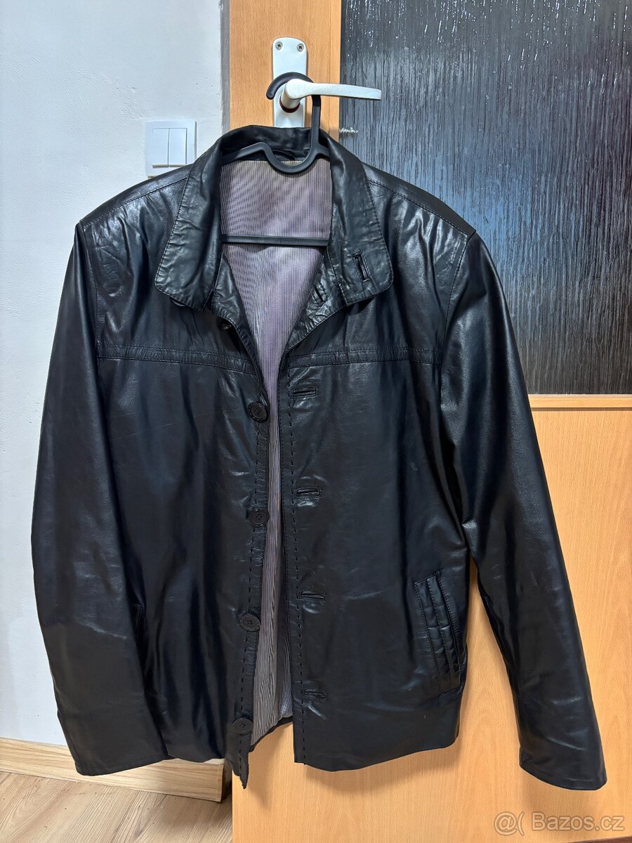 Pánská koženková bunda velikosti L-XL - 3