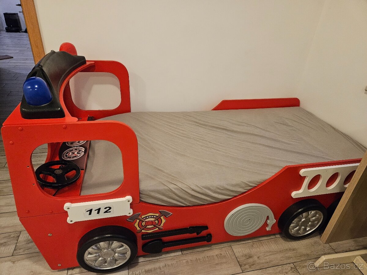 Dětská hasičská postel 90x200 - 3