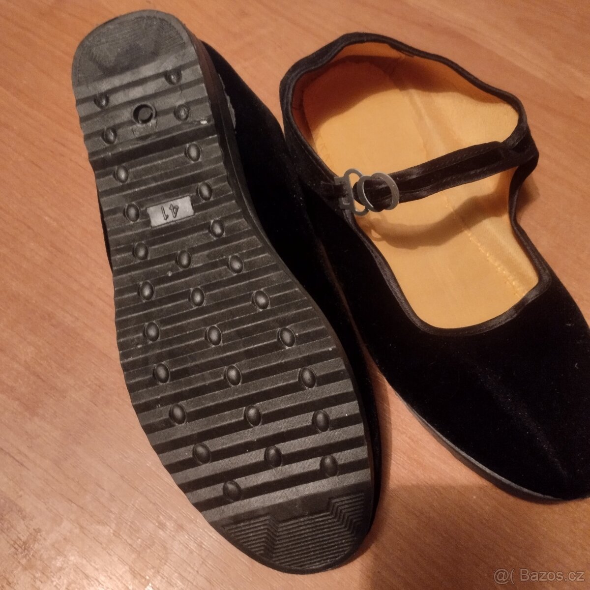 nové semišové černé baleríny č.41 - 3