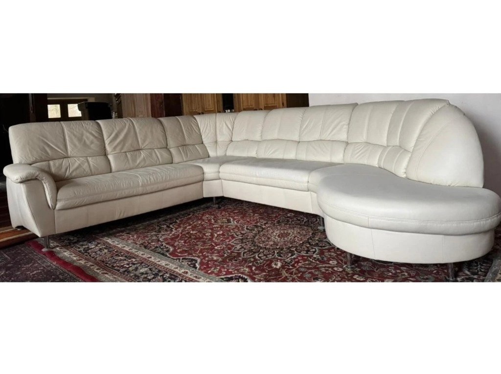 Rohová kožená sedací souprava, 3302 - 3