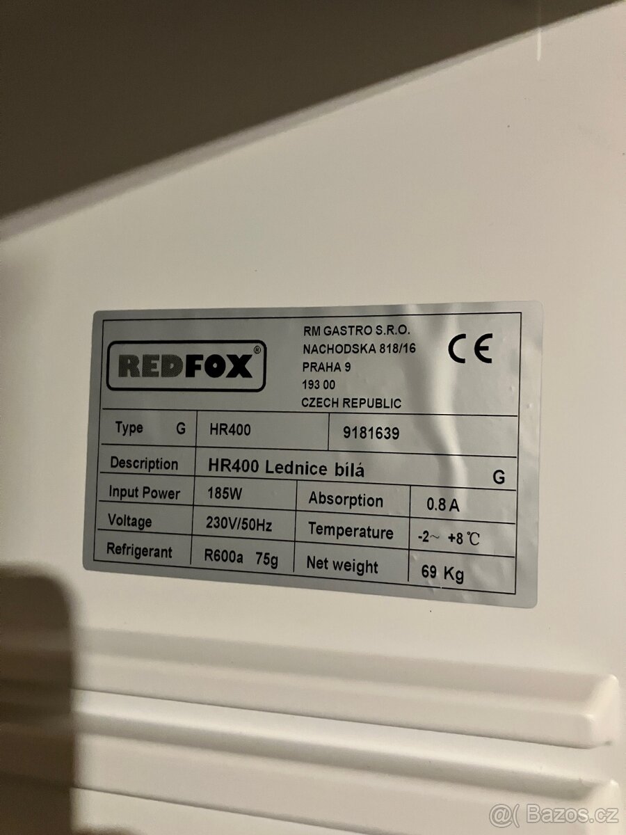 Gastro lednice REDFOX HR400 - 3