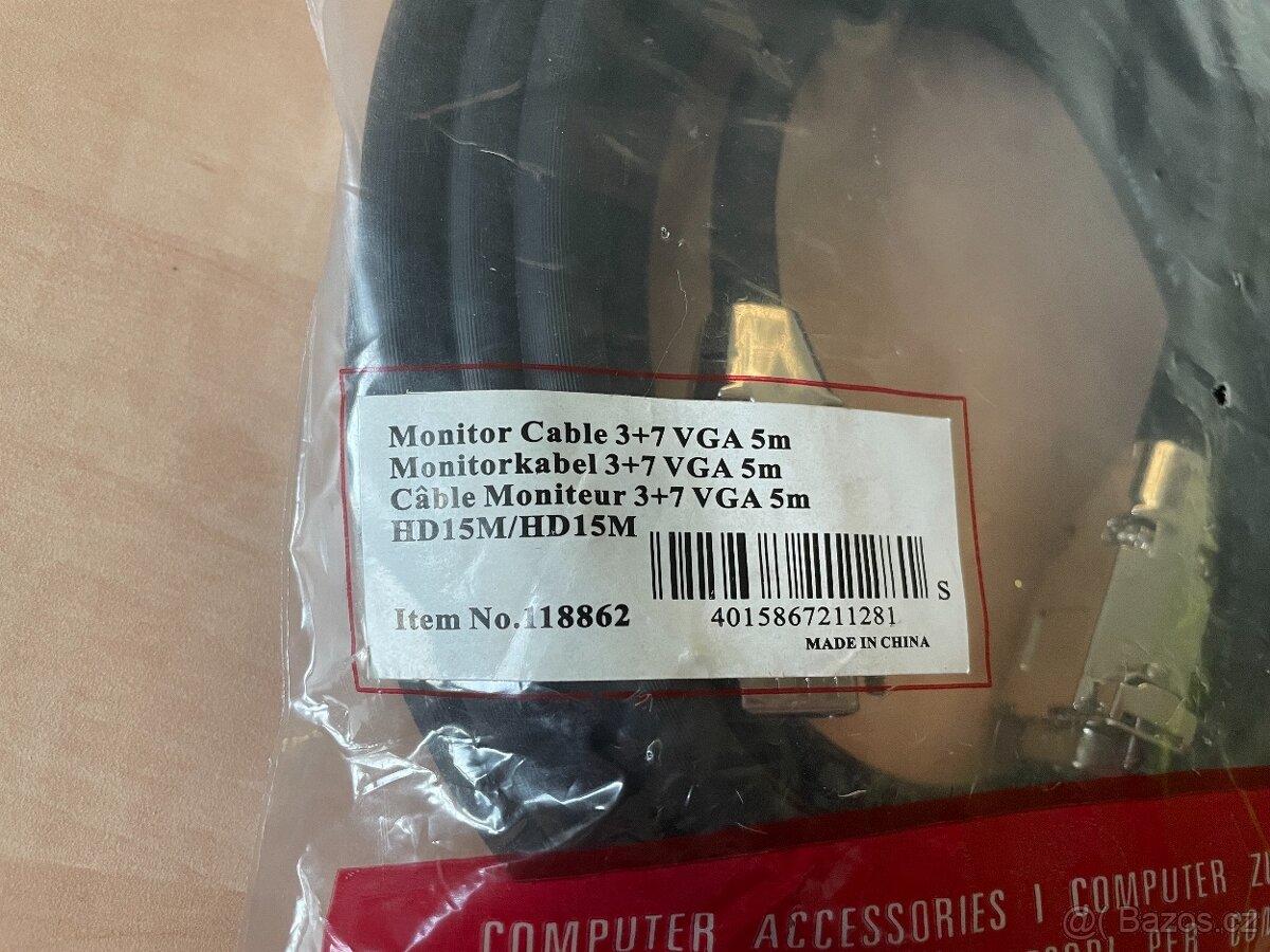 VGA kabely 1,8m a 5m - 3