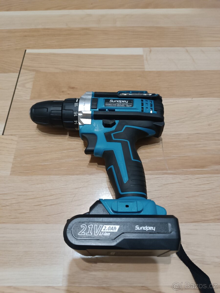 Aku vrtačka, 2x baterie 21V/2.0Ah - 3